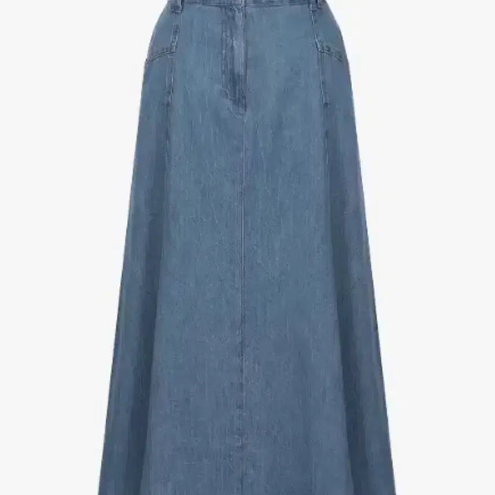 [BUNJANG] Missa Denim Two-Piece Set / 미샤 데님 반팔 셔츠 블라우스+롱스커트