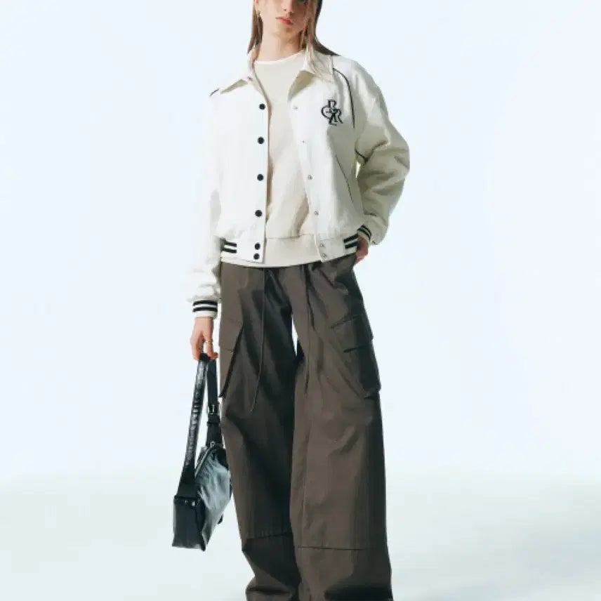 [BUNJANG] City Breeze Line Point Varsity Jumper / 시티브리즈 라인포인트 바시티점퍼