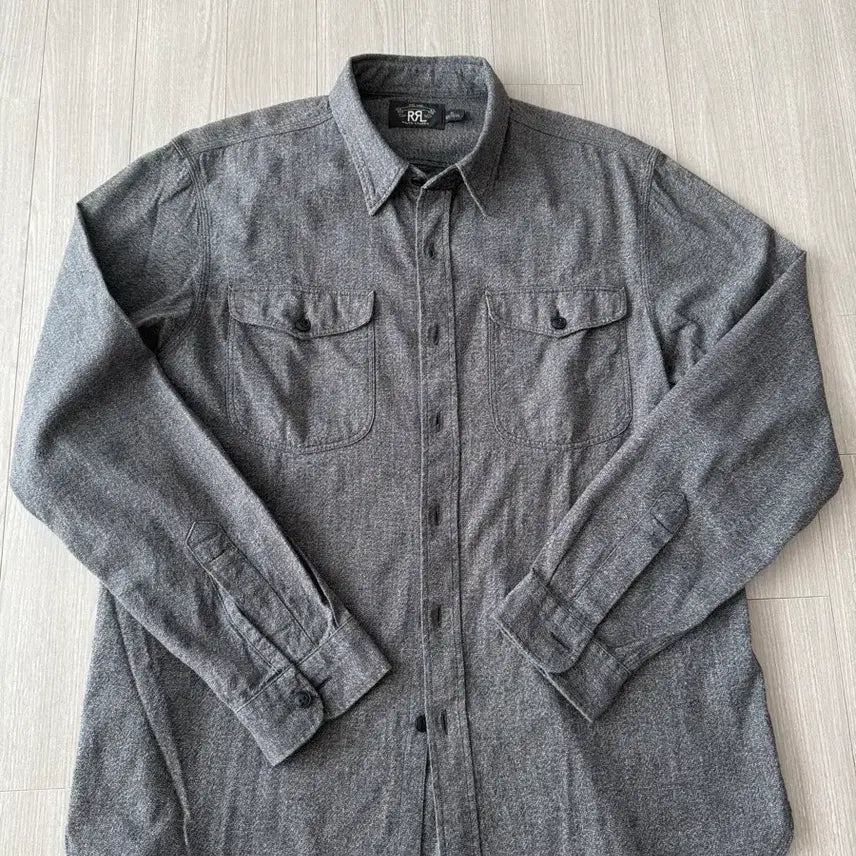 [BUNJANG] RRL Dice Logo Twill Work Shirt XL / 명작 rrl 더블알엘 주사위 로고 트윌 워크 셔츠 xl