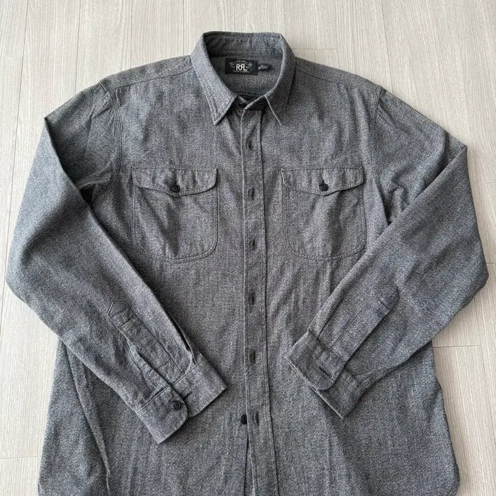 [BUNJANG] RRL Dice Logo Twill Work Shirt XL / 명작 rrl 더블알엘 주사위 로고 트윌 워크 셔츠 xl