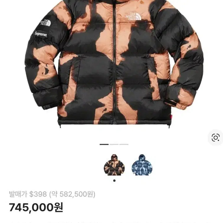 [BUNJANG] Supreme x The North Face Bleached Denim Padded Jacket / 슈프림x노스페이스 블리치드 데님 패딩