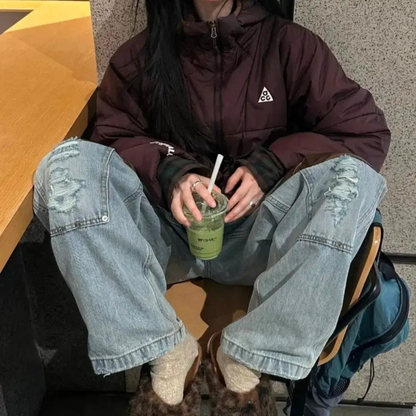 [BUNJANG] Nike ACG Therma-FIT Roped Duffel Brown / (착샷) 나이키 acg 써마핏 로프드도프 브라운