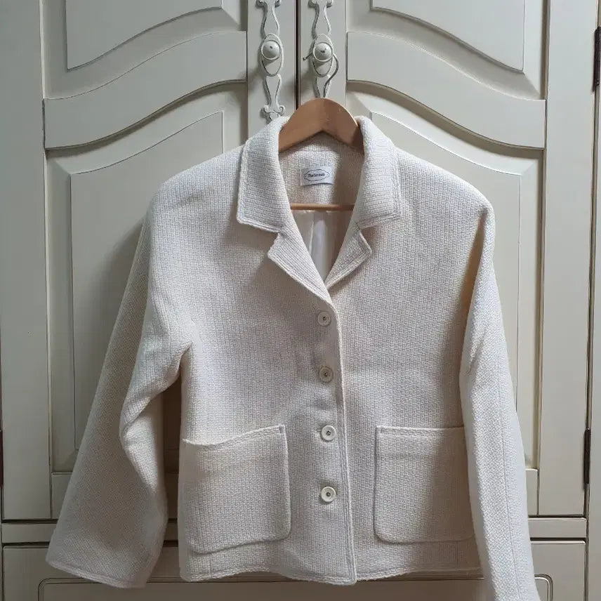 [BUNJANG] BR Brunch &amp; Louise Collar Single Tweed Wool Jacket / BR 브런치 로지 카라 싱글트위트 울쟈켓 (새제품)