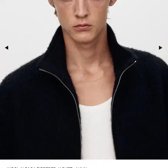 [BUNJANG] TONI WECK Alpaca Wool Zip-up Jacket (Navy, M) / 토니웩 알파카 울 집업 자켓 네이비 m