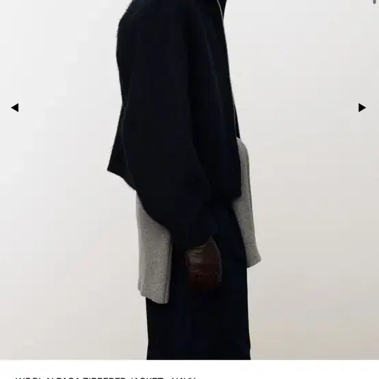 [BUNJANG] TONI WECK Alpaca Wool Zip-up Jacket (Navy, M) / 토니웩 알파카 울 집업 자켓 네이비 m