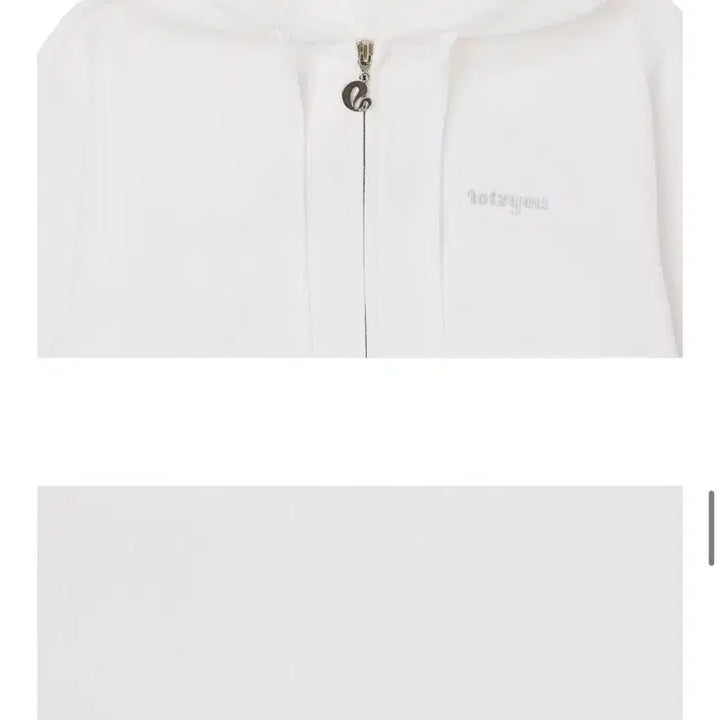 [BUNJANG] Lats You White Hoodie Zip-up / 라츠유 후드집업 화이트