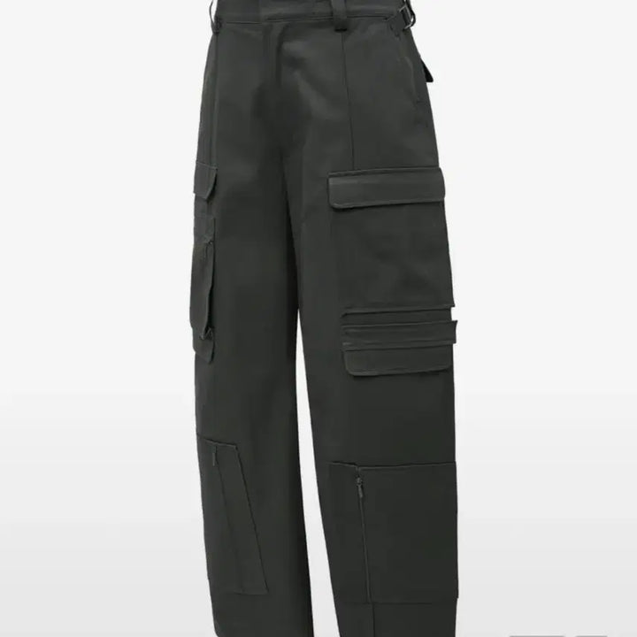 [BUNJANG] Elmood Cargo Pocket Work Pants Cement / 엘무드 팟 카고 포켓 워크 팬츠 시멘트