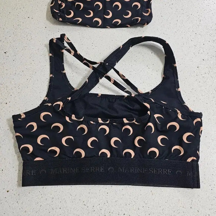 [BUNJANG] Marine Serre Sleeveless Top with Pouch / 마린세르 블랙 슬리브리스 탑+파우치