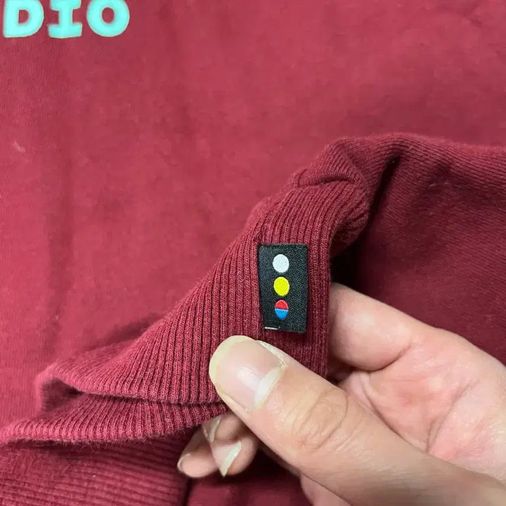 [BUNJANG] IAB Studio Cotton Half-Zip Pullover Maroon / IAB 스튜디오 코튼 하프집업 풀오버 마룬