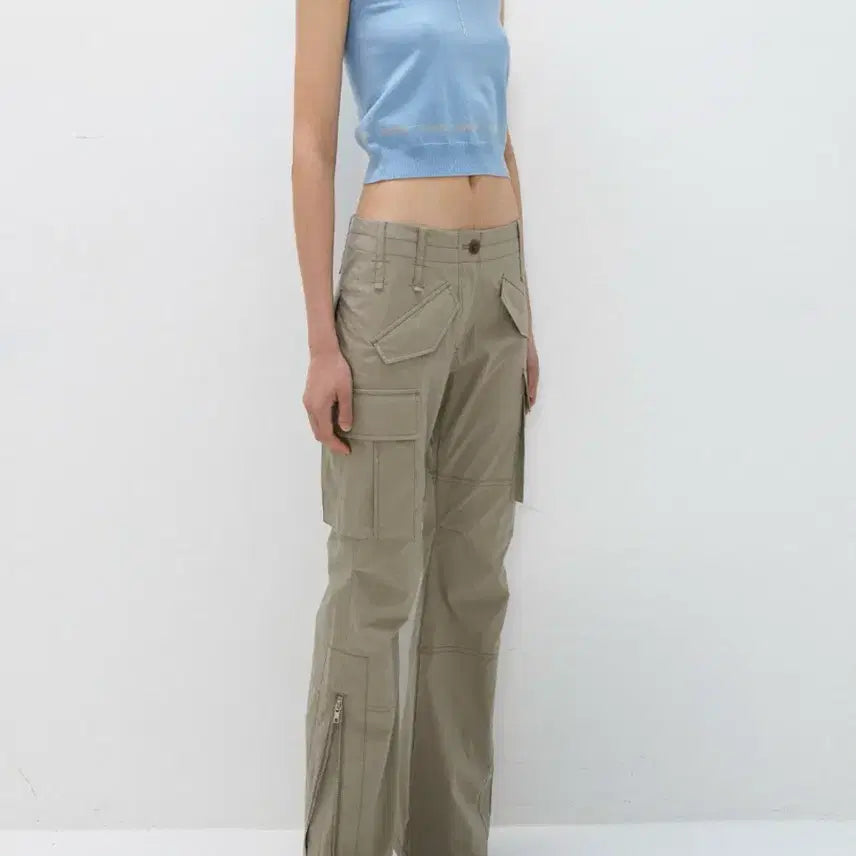[BUNJANG] S/E/O Slim Pocket Pants Khaki / (새상품) S/E/O SLIM POCKET PANTS KHAKI