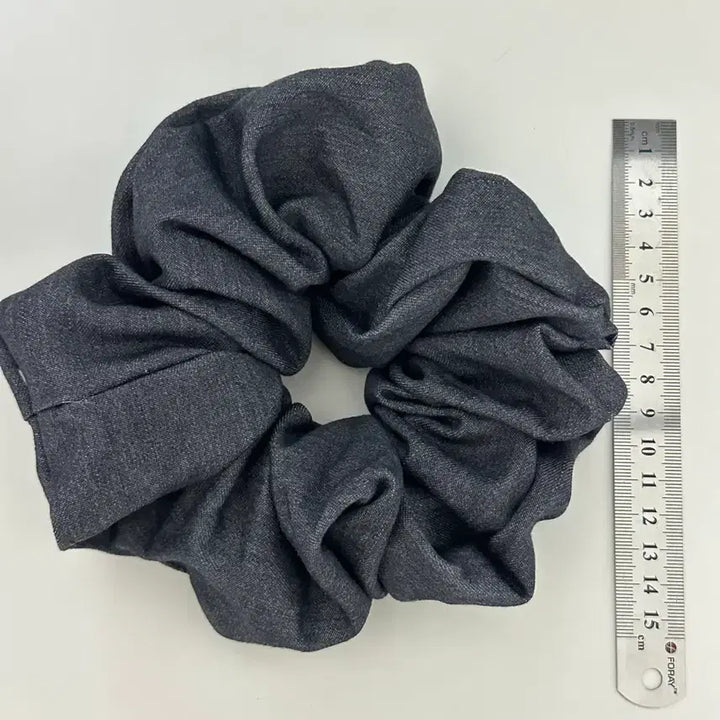 [BUNJANG] Y2K Denim Scrunchie / y2k 빅 사이즈 데님 슈슈 머리끈