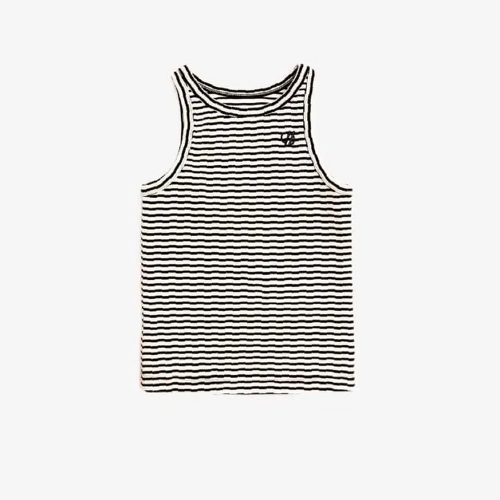 [BUNJANG] S/E/O Striped Tank Top Black / (새상품) S/E/O STRIPED TANK TOP BLACK
