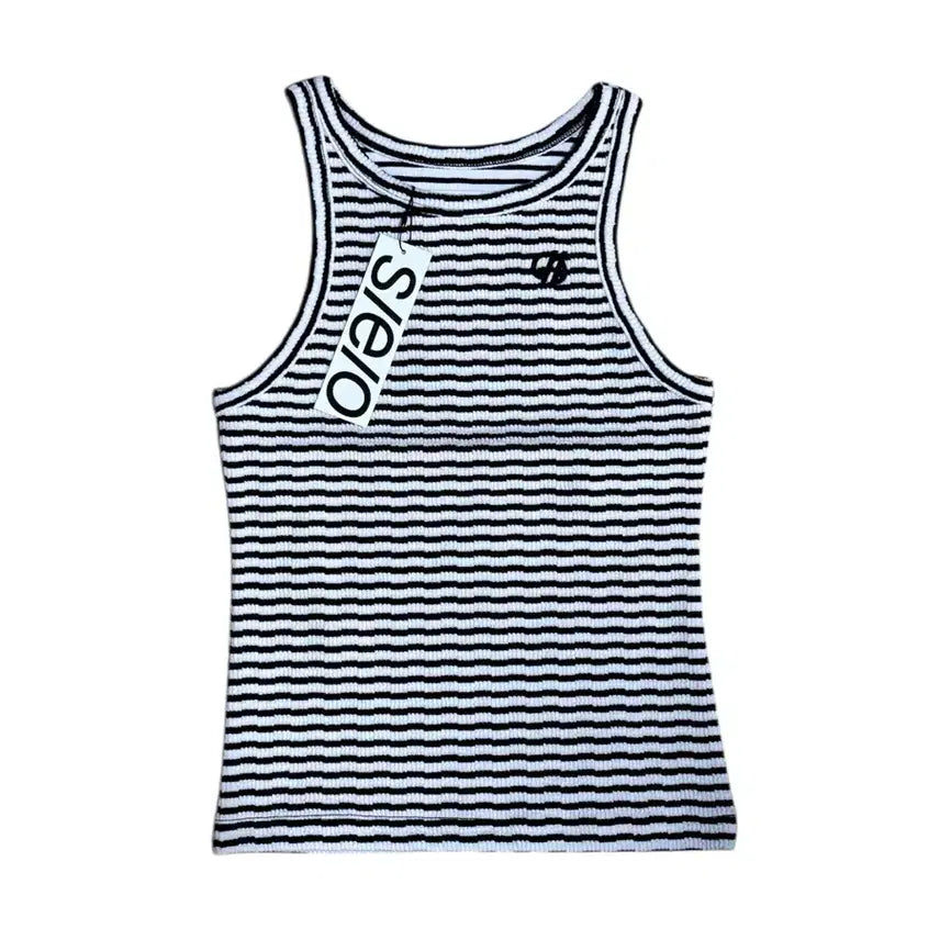 [BUNJANG] S/E/O Striped Tank Top Black / (새상품) S/E/O STRIPED TANK TOP BLACK