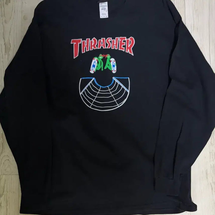 [BUNJANG] THRASHER Ninja Long Sleeve Black XL / [XL] 트레셔 닌자 롱슬리브 블랙 새상품