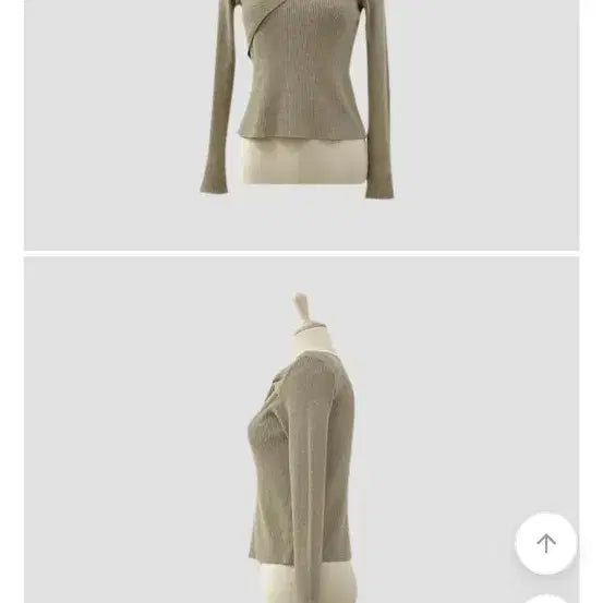 [BUNJANG] Ribbon Knit Top / 리본 골지니트 새상품