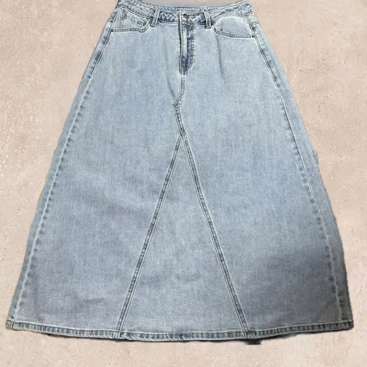 [BUNJANG] Guess A-Line Denim Long Skirt / 게스 A라인 데님 롱 스커트