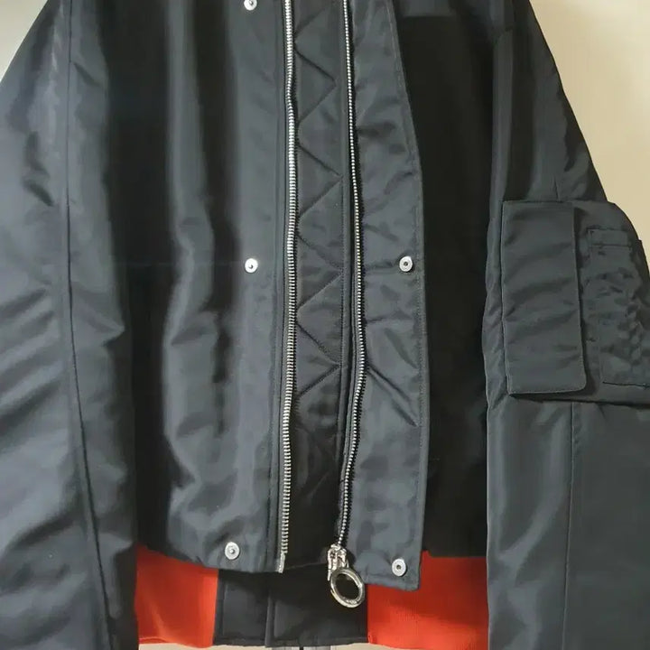 [BUNJANG] Solid Homme MA-1 Jacket Black (Size 48) / 솔리드옴므 MA 1 마원 블랙 48사이즈