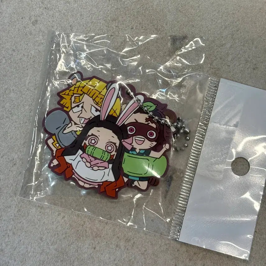 [BUNJANG] Demon Slayer Tanjiro Nezuko Zenitsu Rubber Keyring / 귀멸의칼날 러버 스트랩 러버 키링 탄지로 네즈코 젠이츠