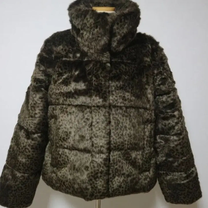 [BUNJANG] Leopard Fur Jacket / 아베크롬비 레오파드 퍼  점퍼