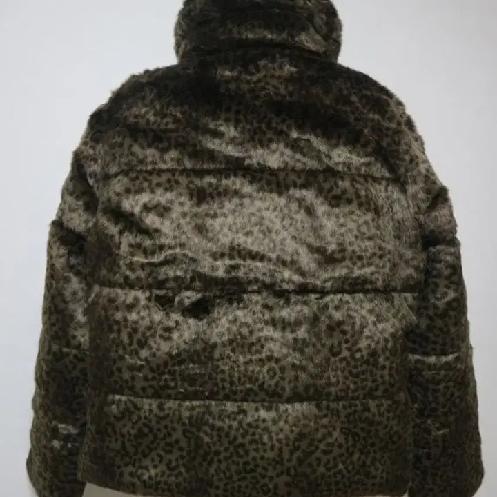 [BUNJANG] Leopard Fur Jacket / 아베크롬비 레오파드 퍼  점퍼