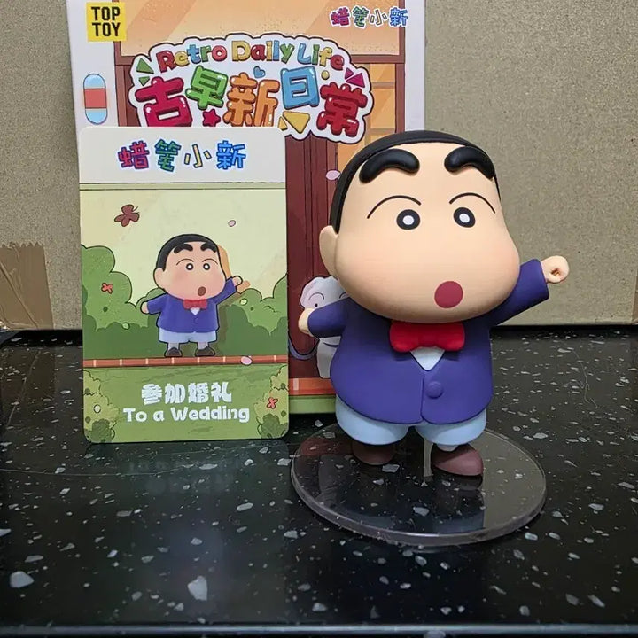 [BUNJANG] Crayon Shin-chan Retro Daily Life Wedding Figure / *0419까지 특가*짱구 Retro Daily Life 결혼식에 참석하다