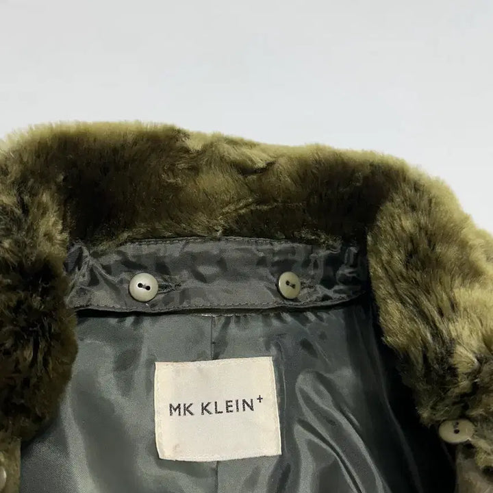 [BUNJANG] MK Klein Faux Leather Fur Jacket - Japanese Vintage / MK klein 페이크 레더 퍼 자켓 일본빈티지