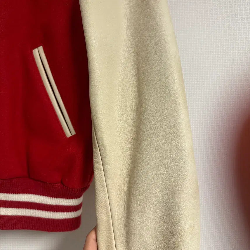 [BUNJANG] Golden Bear Varsity Jacket Red S / 골든베어 바시티 자켓 레드 S