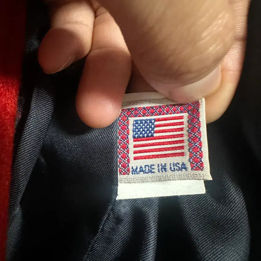 [BUNJANG] Golden Bear Varsity Jacket Red S / 골든베어 바시티 자켓 레드 S