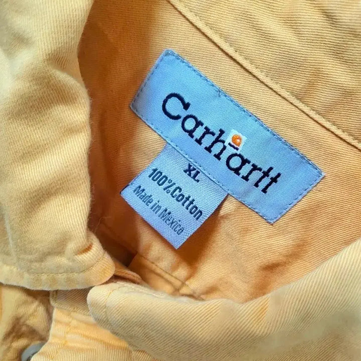 [BUNJANG] Carhartt Long Sleeve Shirt Yellow XL / 칼하트 긴팔 셔츠 옐로우 XL