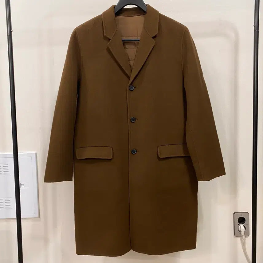 [BUNJANG] Frontrow Padded Pure Wool Coat Camel / <L> 프론트로우 패디드 퓨어 울 코트 카멜