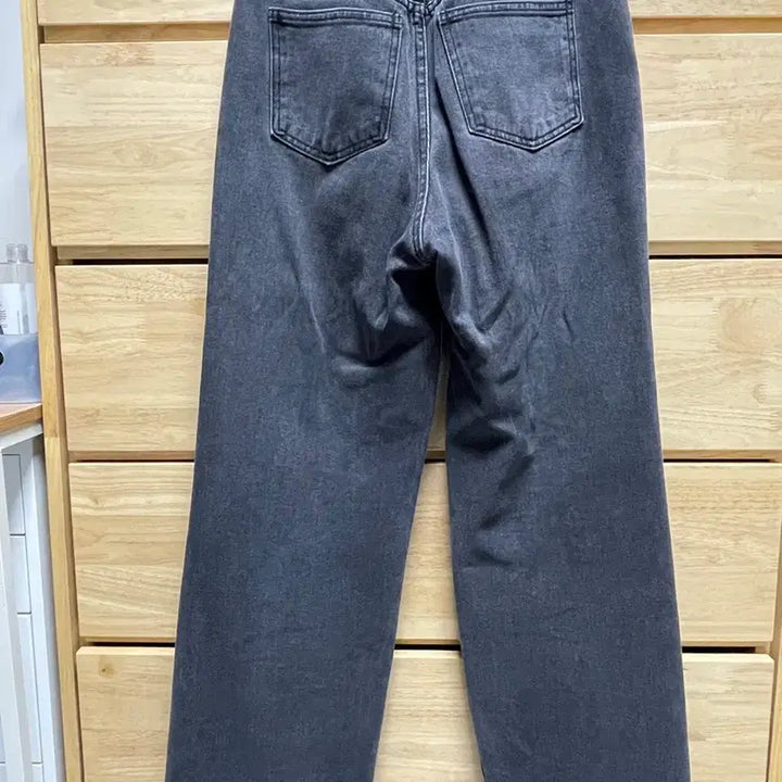 [BUNJANG] Millioncor Semi Wide Denim Pants Black Gray L / 밀리언코르 세미와이드 데님팬츠 블랙그레이 L