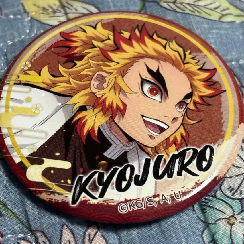 [BUNJANG] Demon Slayer Rengoku Badge / 귀멸의 칼날 렌고쿠 뱃지