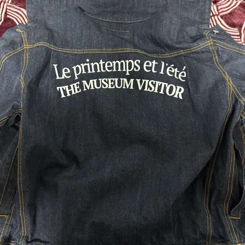 [BUNJANG] The Museum Visitor Curved Zipper Denim Jacket / 더뮤지엄비지터 커브드 지퍼 데님 자켓