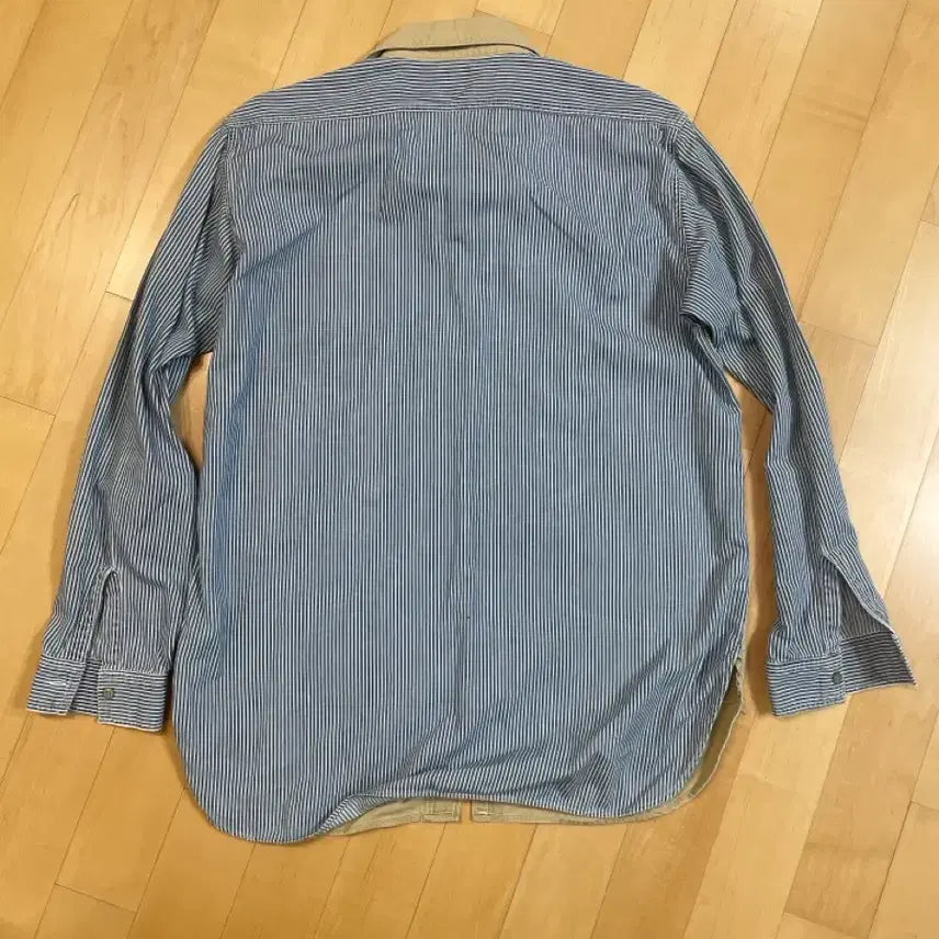 [SOLD OUT] 오어슬로우 셔츠 4 사이즈 베이지 블루 스트라이프