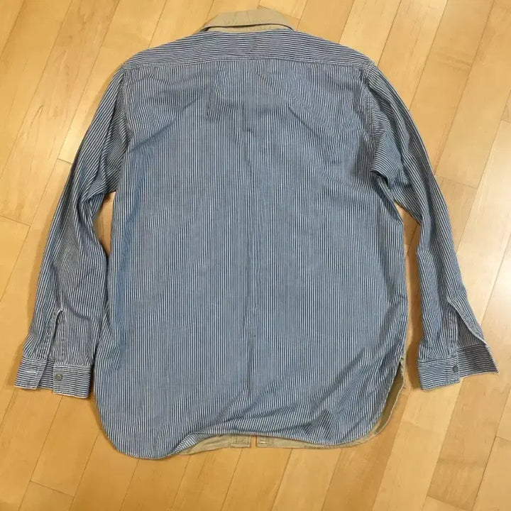 [SOLD OUT] 오어슬로우 셔츠 4 사이즈 베이지 블루 스트라이프