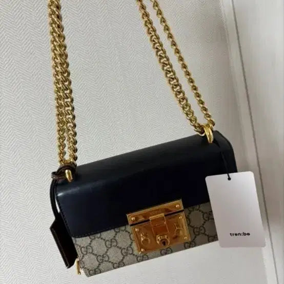 [BUNJANG] Gucci GG Supreme Padlock Mini Shoulder Bag / 구찌 GG 수프림 패드락 미니 숄더백