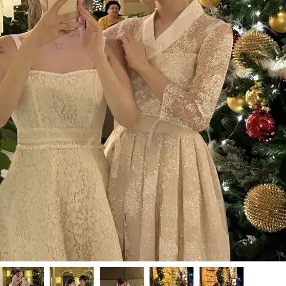 [BUNJANG] White Snow Flower K-Dress / 백색지 눈꽃1 k드레스