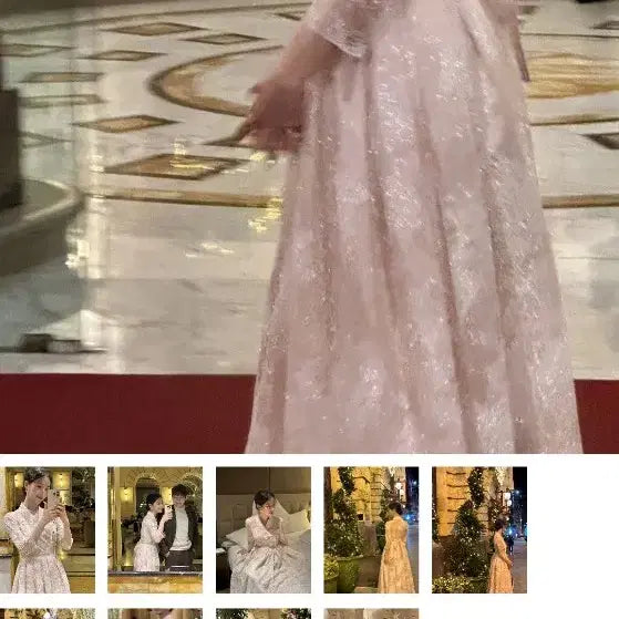 [BUNJANG] White Snow Flower K-Dress / 백색지 눈꽃1 k드레스