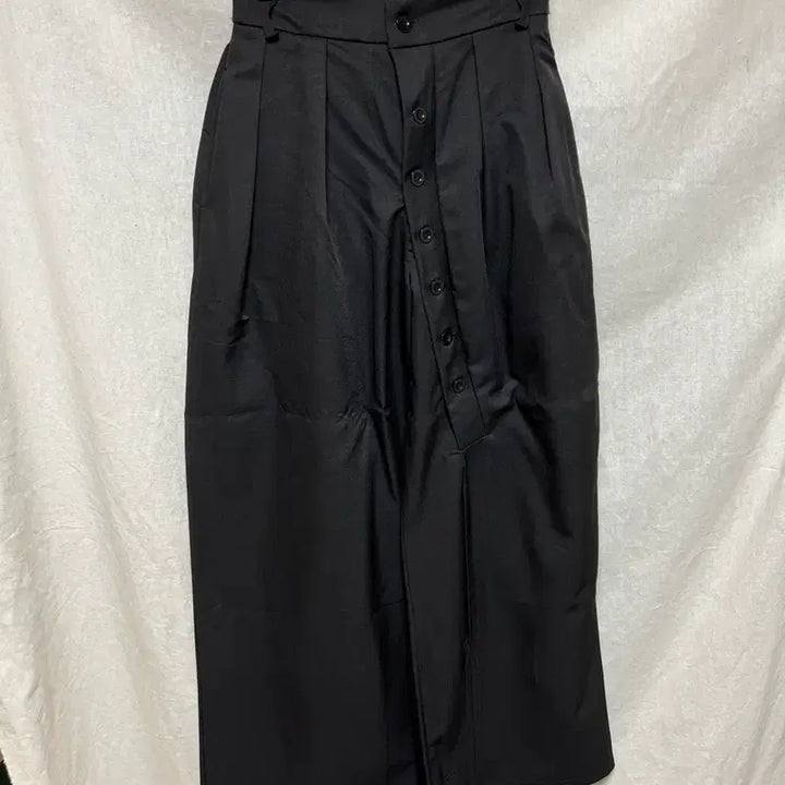 [BUNJANG] Black Button Skirt Pants / 블랙 버튼 치마바지 28 29