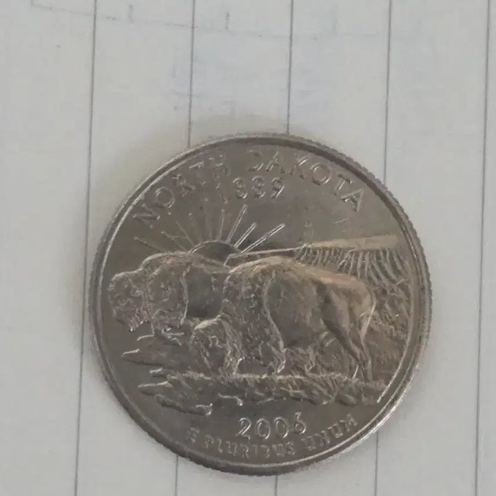[BUNJANG] 2006 North Dakota Quarter Coin / 2006년 노스다코타 주화 쿼터 동전