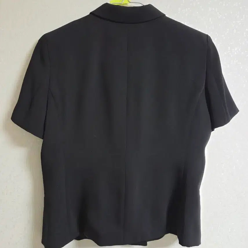 [BUNJANG] ORR Double-Breasted Short-Sleeve Jacket - Black / ORR 반팔 더블 자켓 블랙