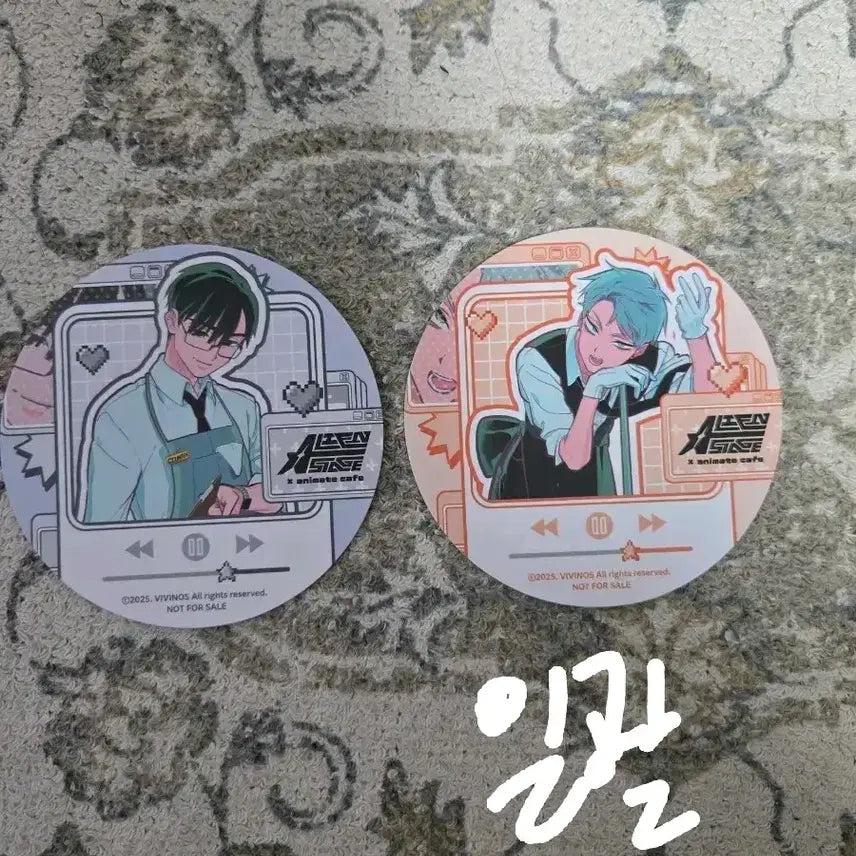[BUNJANG] ATEEZ Ivan Till LD Coaster Bundle Set / [일괄판매]에이스테 콜라보 카페 이반 틸 ld 코스터 일괄