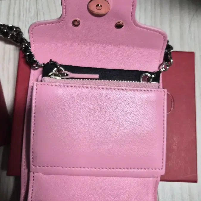 [BUNJANG] Valentino VLogo Chain Mini Bag / 발렌티노 브이로고 체인 미니백 핑크 반지갑 크로스