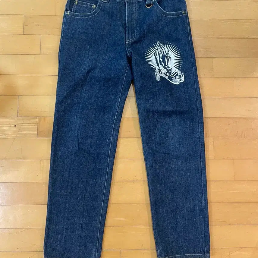 [BUNJANG] Vintage Denim Jeans / 빈티지 데님진 체인스티치 진 청바지 진청