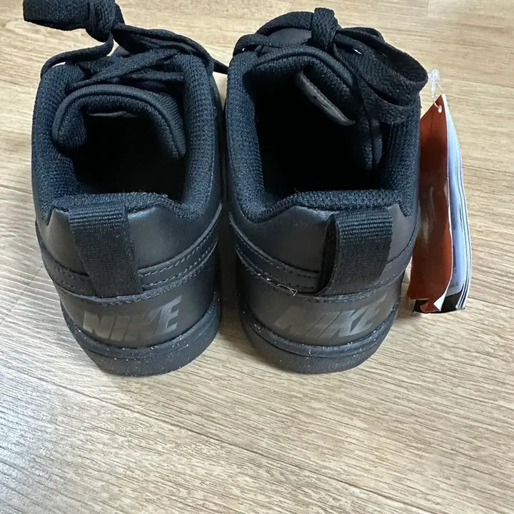 [BUNJANG] Nike Court Borough Low Recraft GS Black Sneakers / 나이키 올블랙 운동화 새상품225