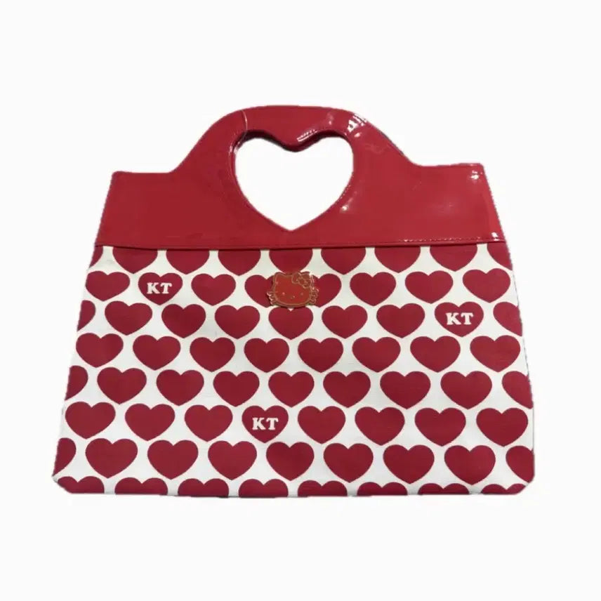 [BUNJANG] Sanrio Hello Kitty Heart Tote Bag / 빈티지 헬로키티 하트 토트백
