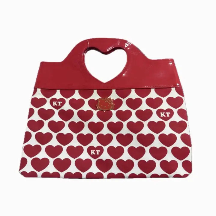 [BUNJANG] Sanrio Hello Kitty Heart Tote Bag / 빈티지 헬로키티 하트 토트백