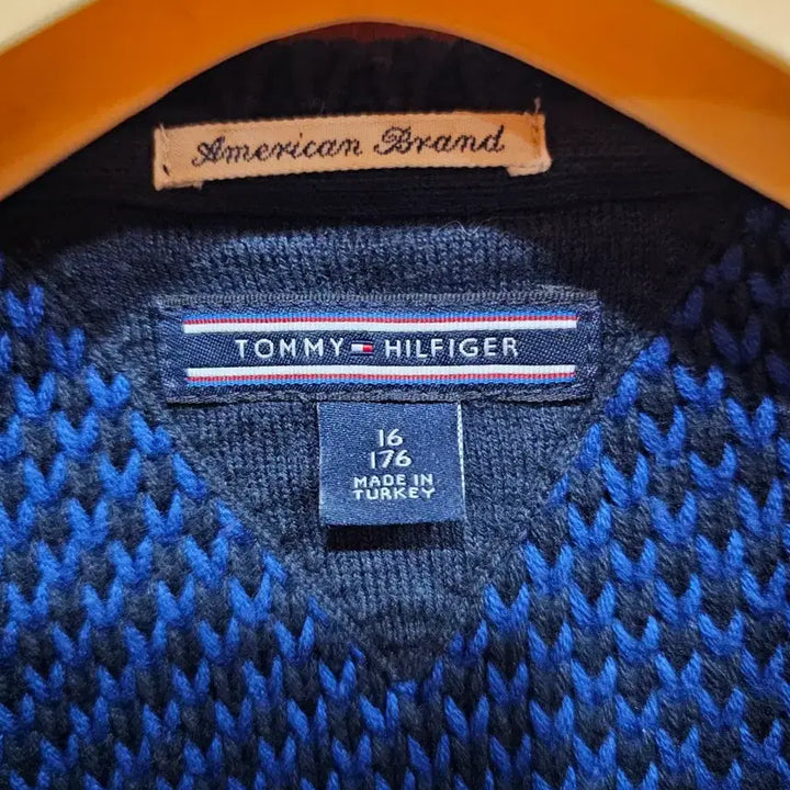 [BUNJANG] Tommy Hilfiger Striped Knit Sweater / 타미힐피거 스트라이프 패턴 니트