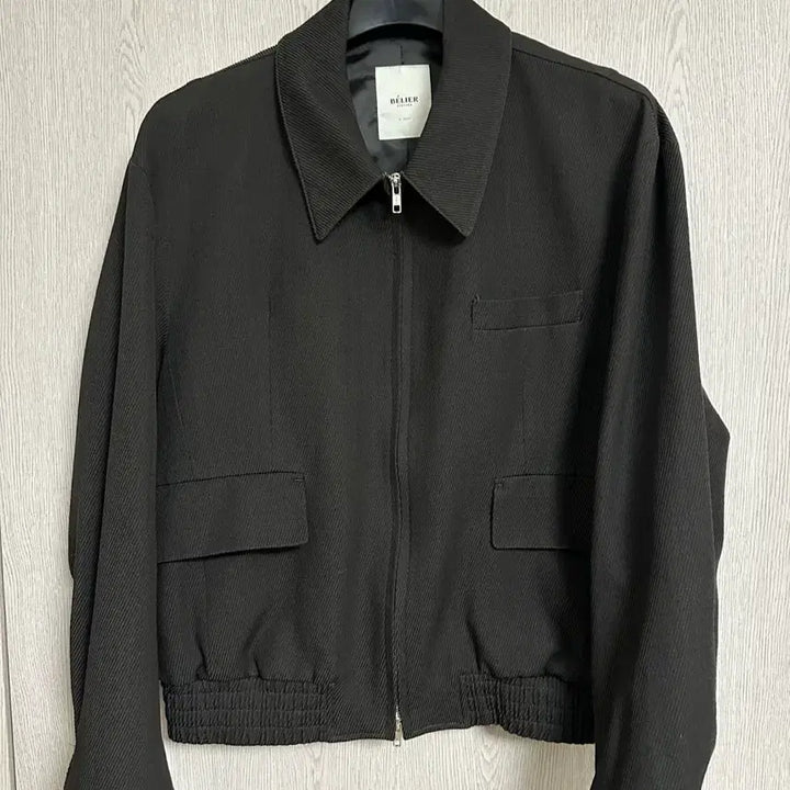 [BUNJANG] Vellie Diagonal Blouson Dark Gray L Size / 벨리에 다이애그널 블루종 다크그레이 L사이즈