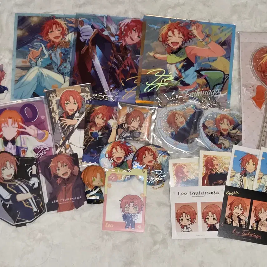 [BUNJANG] Ensemble Stars Leo Bundle Set Acrylic Stand Keyring POB Anniversary Flag Dream Live Proof Photo Frame / 앙스타레오일괄처분아크릴스탠드키링파샤매직스틱주년플래그드림라동취증명사진프레임